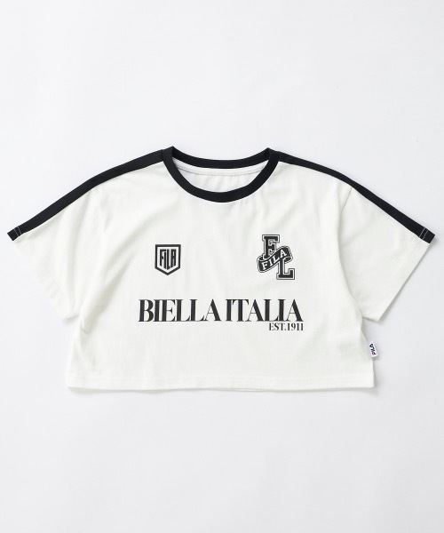 FILA(フィラ)の「【FILA/フィラ】キッズ短丈Tシャツ ダンス(Tシャツ/カットソー・キッズ・ブラック/ホワイト/ピンク・130/140/150/160)」の5枚目の写真