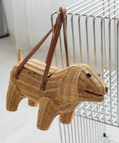 utatane（ウタタネ）の「かごバッグ ラタンウィッカー ビーグル 牛革ハンドル（かごバッグ・レディース・ナチュラル・FREE）」の9枚目の写真