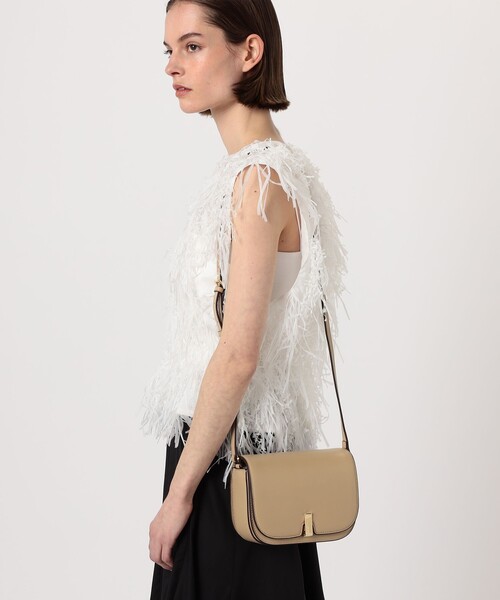 TOMORROWLAND （トゥモローランド）の「PUNTI. ESSENCE SHLD　ショルダーバッグ（バックパック/リュック・レディース・ブラック/ベージュ・FREE）」の3枚目の写真