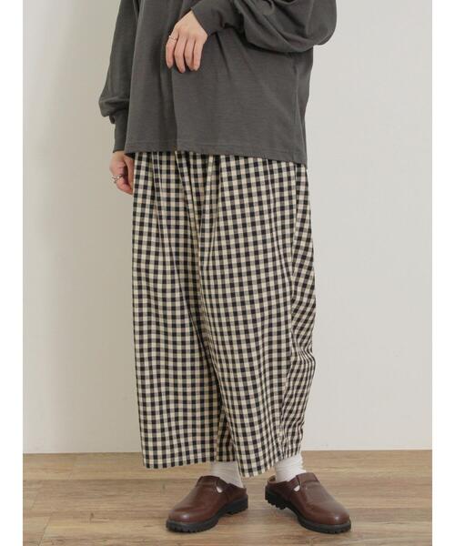 Samansa Mos2（サマンサ モスモス）の「【M/Lサイズ】柄アソートコクーンパンツ（その他パンツ・レディース・ブラック/ブルー/ベージュ/キナリ・M/L）」の5枚目の写真