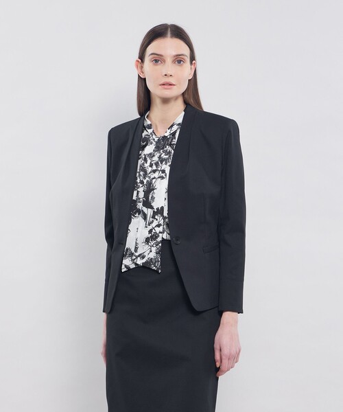 EPOCA（エポカ）の「ドライオックス Vネックノーカラージャケット（ノーカラージャケット・レディース・ブラック/ピンク系その他2/ホワイト・38/40/42）」の17枚目の写真