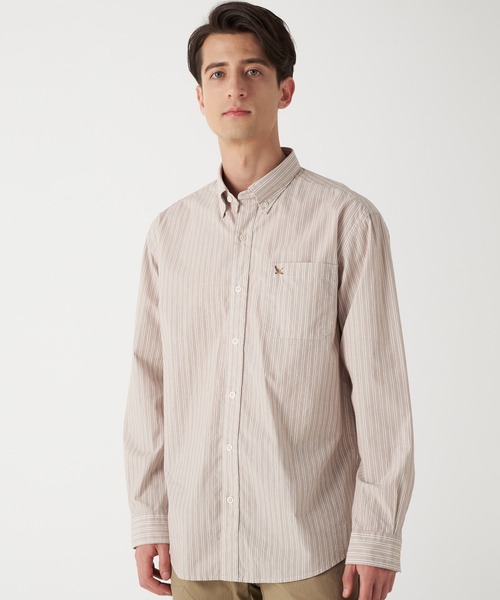 Eddie Bauer(エディーバウアー)の「タイドゥランズ ストライプ 長袖シャツ(シャツ/ブラウス・メンズ・ネイビー系/ブルー系/ベージュ/アイボリー・S/XXL/L/M/XL)」の19枚目の写真