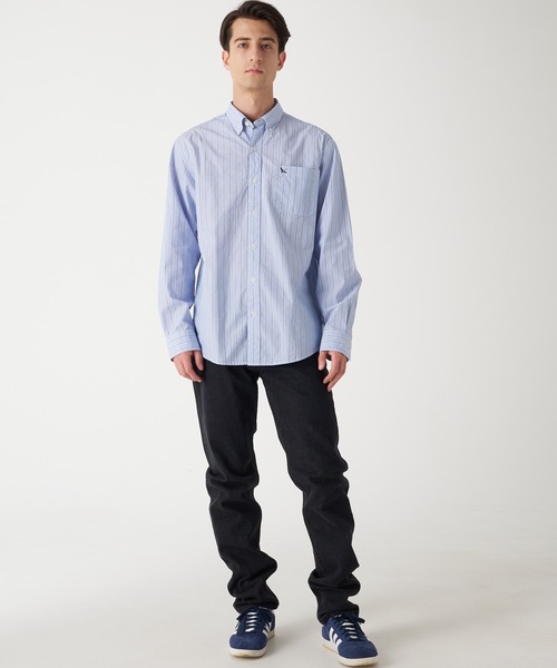 Eddie Bauer(エディーバウアー)の「タイドゥランズ ストライプ 長袖シャツ(シャツ/ブラウス・メンズ・ネイビー系/ブルー系/ベージュ/アイボリー・S/XXL/L/M/XL)」の12枚目の写真