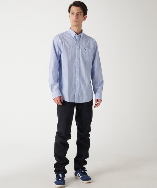 Eddie Bauer(エディーバウアー)の「タイドゥランズ ストライプ 長袖シャツ(シャツ/ブラウス・メンズ・ネイビー系/ブルー系/ベージュ/アイボリー・S/XXL/L/M/XL)」の13枚目の写真