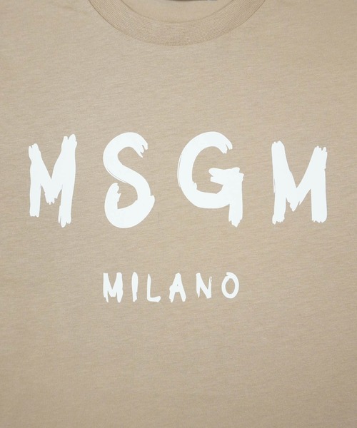 MSGM KIDS ブラッシュロゴTシャツ キッズ 子供服 男の子 女の子 MSGM KIDS tシャツ ブラッシュロゴTシャツ キッズ 子供服 男の子