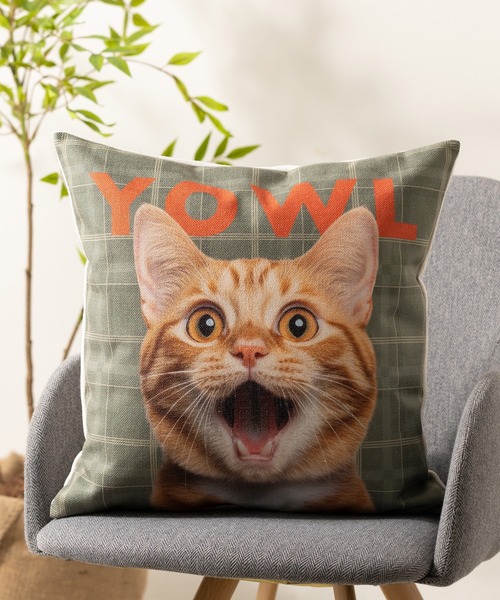 Purr Purr クッションカバー コットンリネン（クッション