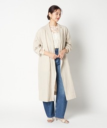 HELIOPOLE（エリオポール）の「DUNGAREES LINEN LONG COAT（その他アウター）」