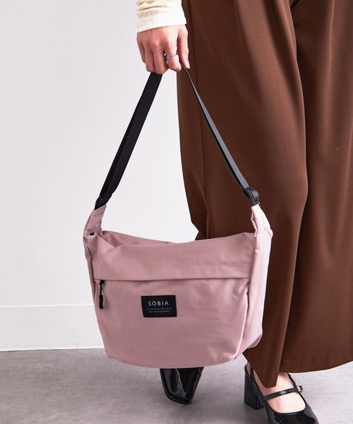 セール】【SETUP7】撥水ナイロンショルダーバッグ ラージサイズ SNBD