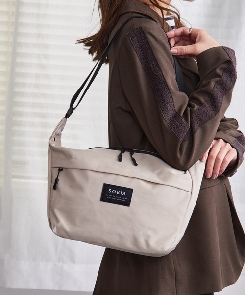 セール】【SETUP7】撥水ナイロンショルダーバッグ ラージサイズ SNBD