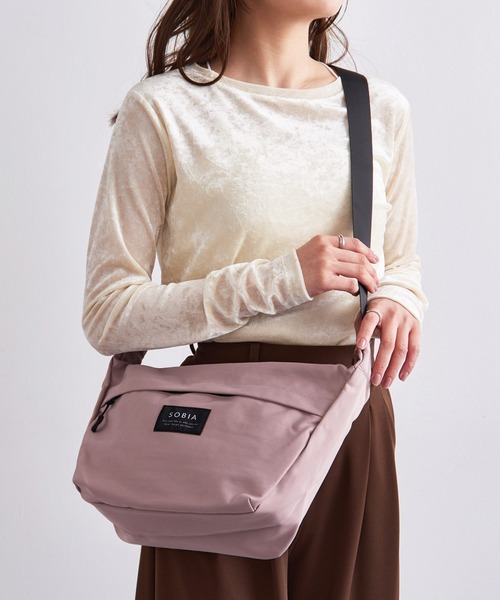 セール】【SETUP7】撥水ナイロンショルダーバッグ ラージサイズ SNBD