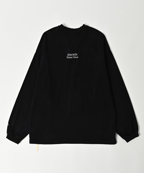 ADAM PATEK(アダムパテック)の「【ADAMPATEK/アダムパテック】basic logo long sleeve T/ロゴロングスリーブTシャツ(Tシャツ/カットソー・メンズ・オレンジ/パープル/ホワイト/ブラック・1/2)」の3枚目の写真