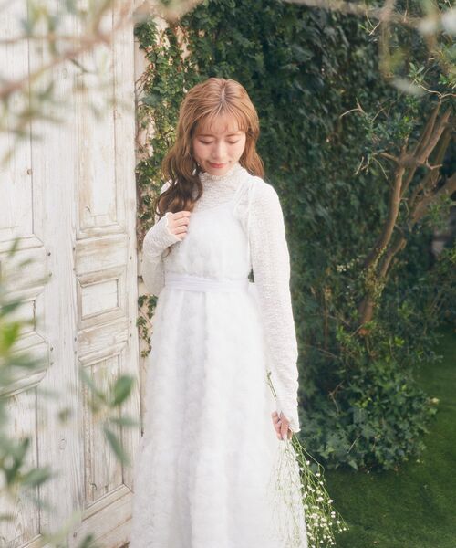 セール】3Dフラワーチュールキャミワンピース（ワンピース