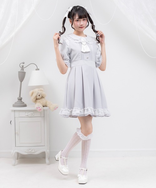 DearMyLove(ディアマイラブ)の「ハートドットスカーフワンピース(ワンピース・レディース・ベビーピンク/ブラック×ホワイト/ブルーグレー・MEDIUM/LARGE/LL/3L)」の13枚目の写真