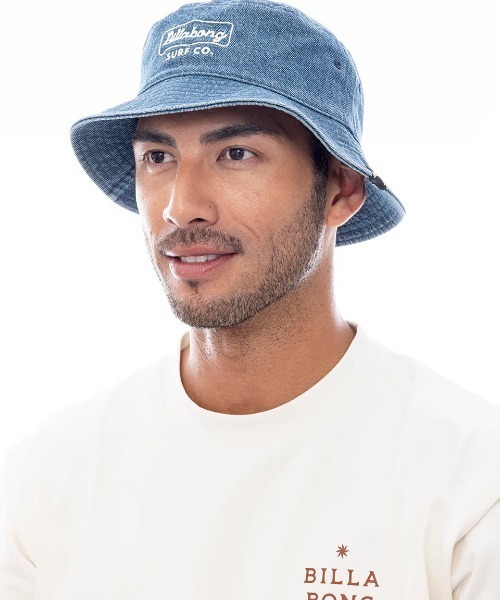 BILLABONG（ビラボン）の「BILLABONG メンズ 【INDIGO COLLECTION】 DENIM HAT ハット 【2025年春夏モデル】/ビラボンロゴデニムバケハ(バケットハット)（ハット・メンズ・ブルー/ブラック・FREE）」の6枚目の写真