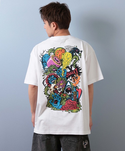 Santa Cruz サンタクルーズ 両面プリント 半袖Tシャツ SANTA CRUZ サンタクルーズ 半袖 Tシャツ メンズ バックプリント