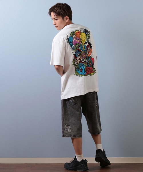 SANTA CRUZ(サンタクルーズ)の「【ムラサキスポーツ限定】SANTACRUZ/サンタクルーズ 半袖Tシャツ バックプリント 502253407(Tシャツ/カットソー・メンズ・ブラック/ホワイト・M/L/XL)」の8枚目の写真