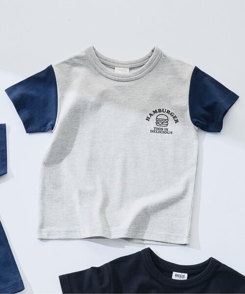 F.O.KIDS（エフオーキッズ）の「【ジュニア対応】カラバリグラフィック半袖Tシャツ（Tシャツ/カットソー・キッズ・オフホワイト/ネイビー/その他11/ピンク/ライム/ブラック/サックスブルー/グレー・160/150/130/140/80/90/100/110/120）」の3枚目の写真