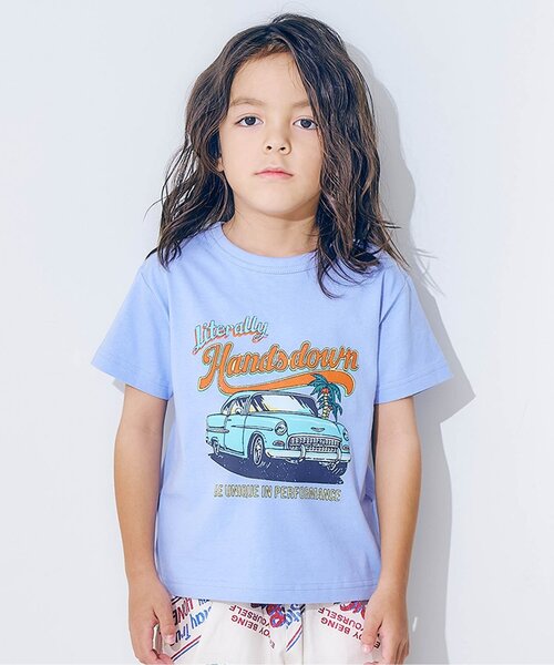 F.O.KIDS（エフオーキッズ）の「【ジュニア対応】カラバリグラフィック半袖Tシャツ（Tシャツ/カットソー・キッズ・オフホワイト/ネイビー/その他11/ピンク/ライム/ブラック/サックスブルー/グレー・160/150/130/140/80/90/100/110/120）」の6枚目の写真