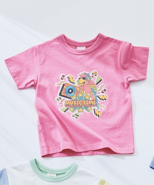 F.O.KIDS（エフオーキッズ）の「【ジュニア対応】カラバリグラフィック半袖Tシャツ（Tシャツ/カットソー・キッズ・オフホワイト/ネイビー/その他11/ピンク/ライム/ブラック/サックスブルー/グレー・160/150/130/140/80/90/100/110/120）」の7枚目の写真