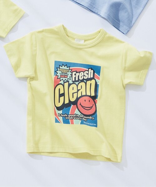 F.O.KIDS（エフオーキッズ）の「【ジュニア対応】カラバリグラフィック半袖Tシャツ（Tシャツ/カットソー・キッズ・オフホワイト/ネイビー/その他11/ピンク/ライム/ブラック/サックスブルー/グレー・160/150/130/140/80/90/100/110/120）」の4枚目の写真