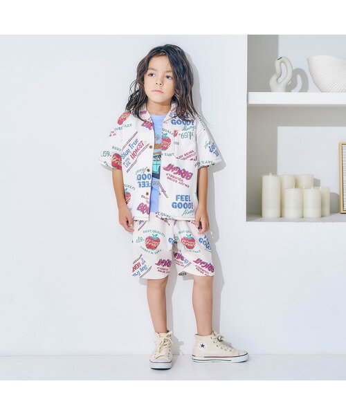 F.O.KIDS（エフオーキッズ）の「【ジュニア対応】カラバリグラフィック半袖Tシャツ（Tシャツ/カットソー・キッズ・オフホワイト/ネイビー/その他11/ピンク/ライム/ブラック/サックスブルー/グレー・160/150/130/140/80/90/100/110/120）」の15枚目の写真