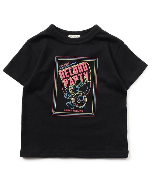 F.O.KIDS（エフオーキッズ）の「【ジュニア対応】カラバリグラフィック半袖Tシャツ（Tシャツ/カットソー・キッズ・オフホワイト/ネイビー/その他11/ピンク/ライム/ブラック/サックスブルー/グレー・160/150/130/140/80/90/100/110/120）」の19枚目の写真