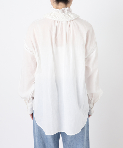 セール】IENA LA BOUCLE コットンボイルフリルカラーマルチWAY