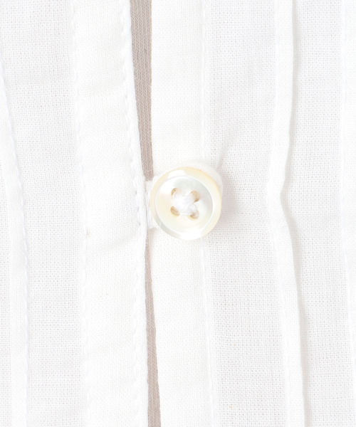 美品　22SS IENA LA BOUCLE コットンタックスリーブブラウス 白 追加》IENA LA BOUCLE バテンレース ブラウス3（シャツ/ブラウス
