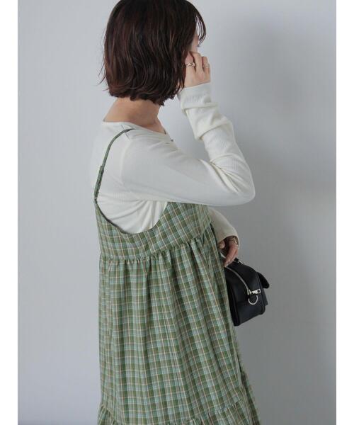 ehka sopo（エヘカソポ）の「リボンチャーム付きカットソー（Tシャツ/カットソー・レディース・ブラック/グレー/サックスブルー/キナリ・F）」の8枚目の写真