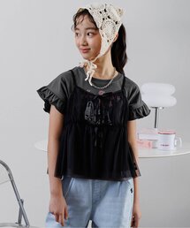 algy | ロックT&チュールキャミセット(Tシャツ/カットソー)