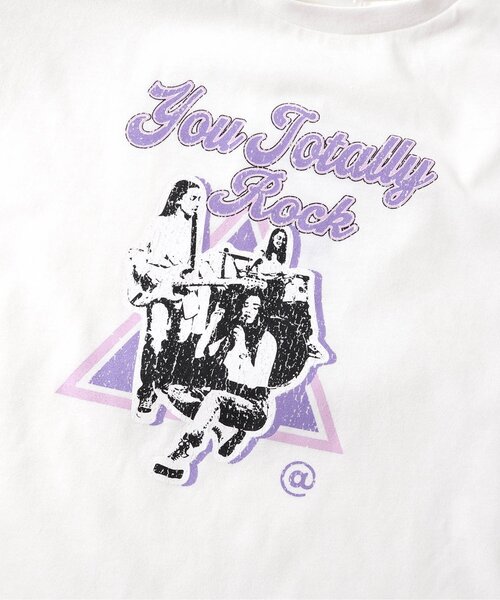 algy（アルジー）の「ロックT&チュールキャミセット（Tシャツ/カットソー・キッズ・チャコール/オフホワイト・SMALL/MEDIUM/X-SMALL/XX-SMALL）」の9枚目の写真