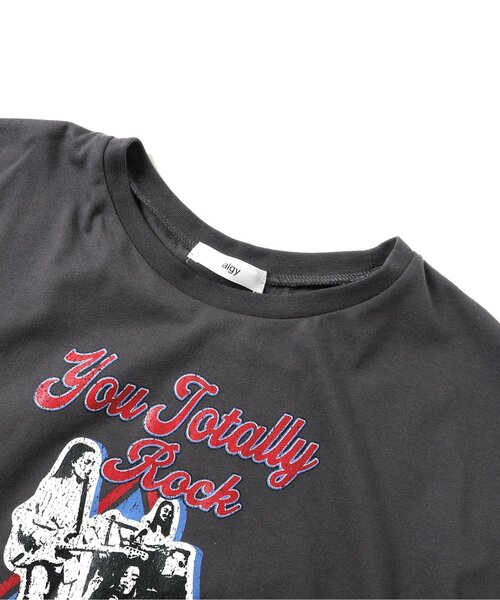 algy（アルジー）の「ロックT&チュールキャミセット（Tシャツ/カットソー・キッズ・チャコール/オフホワイト・SMALL/MEDIUM/X-SMALL/XX-SMALL）」の8枚目の写真