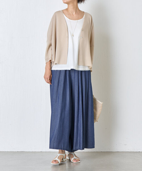 BEARDSLEY（ビアズリー）の「デニムバギー（その他パンツ・レディース・インディゴブルー・FREE）」の2枚目の写真