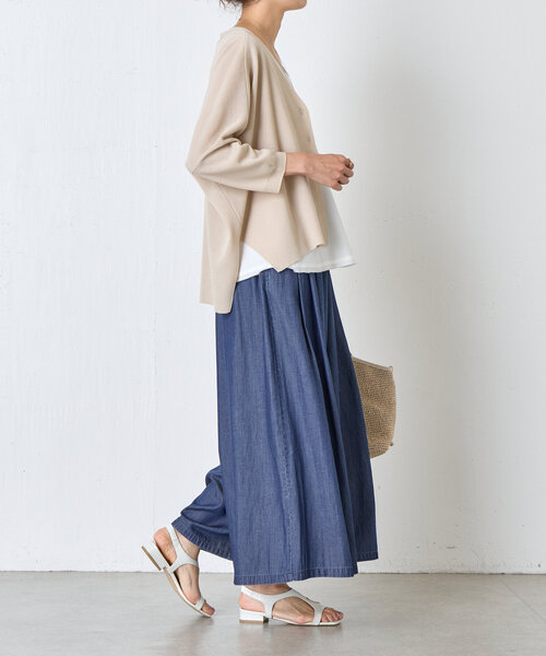 BEARDSLEY（ビアズリー）の「デニムバギー（その他パンツ・レディース・インディゴブルー・FREE）」の5枚目の写真