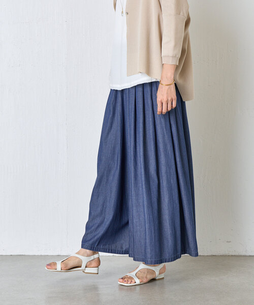 BEARDSLEY（ビアズリー）の「デニムバギー（その他パンツ・レディース・インディゴブルー・FREE）」の7枚目の写真