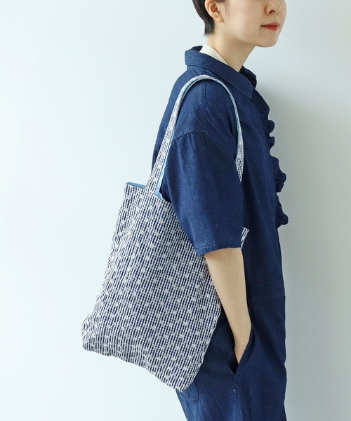 ハンガリー刺繍ギンガムチェックトートバッグ Mignonjour トートバッグ FReePLACe/ギンガムチェックミニトート