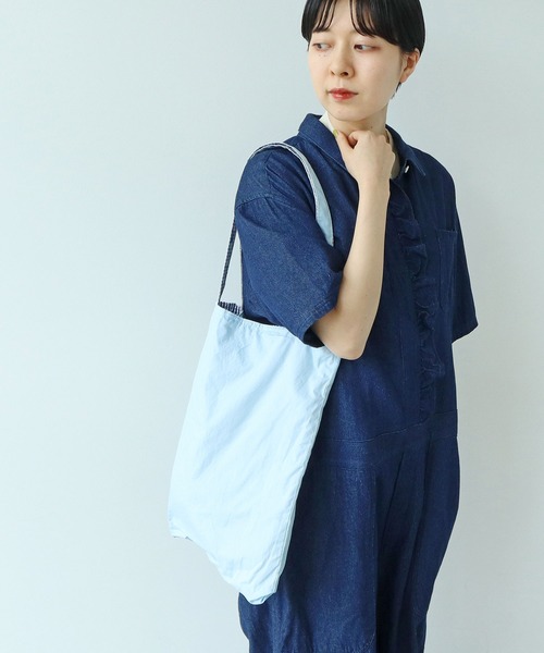 PAR ICI（パーリッシィ）の「【WEB別注】ギンガムチェック×お花刺繍 リバーシブルトートバッグ（トートバッグ・レディース・チェック・FREE）」の9枚目の写真