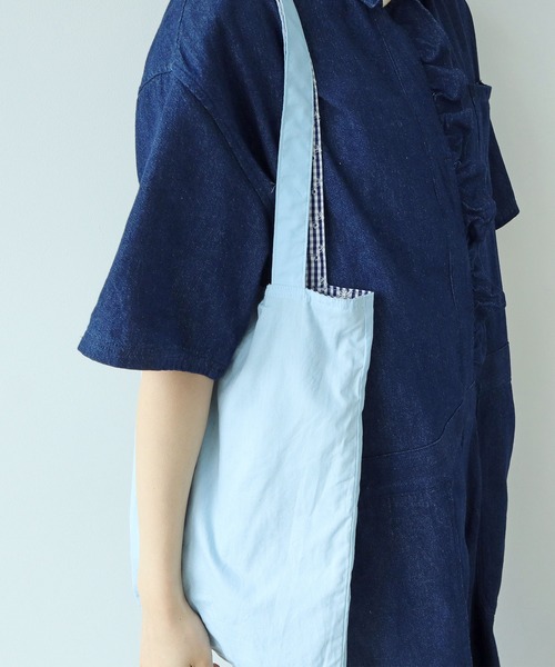 PAR ICI（パーリッシィ）の「【WEB別注】ギンガムチェック×お花刺繍 リバーシブルトートバッグ（トートバッグ・レディース・チェック・FREE）」の10枚目の写真