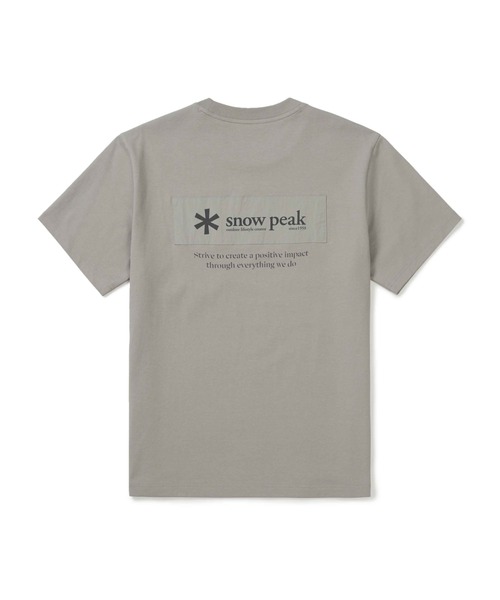 Snow Peak(スノーピーク)の「Aerocool W Patch Short Sleeve T(Tシャツ/カットソー・メンズ・ホワイト/ベージュ/ネイビー/イエロー/ブラック・M/L/XL/XXL)」の7枚目の写真