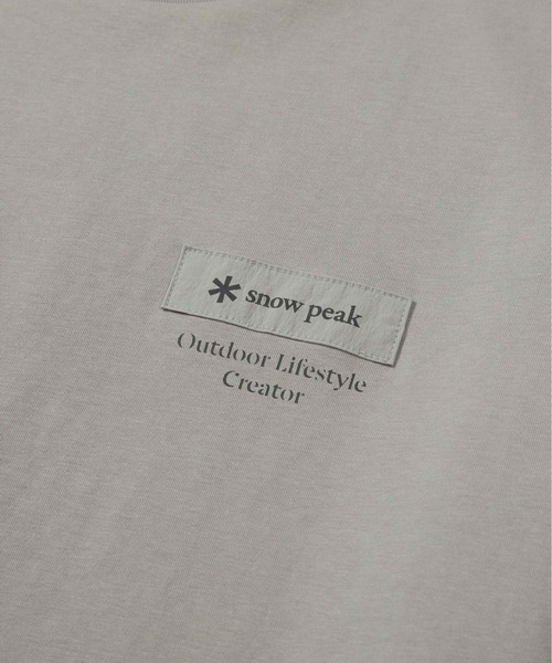 Snow Peak(スノーピーク)の「Aerocool W Patch Short Sleeve T(Tシャツ/カットソー・メンズ・ホワイト/ベージュ/ネイビー/イエロー/ブラック・M/L/XL/XXL)」の9枚目の写真