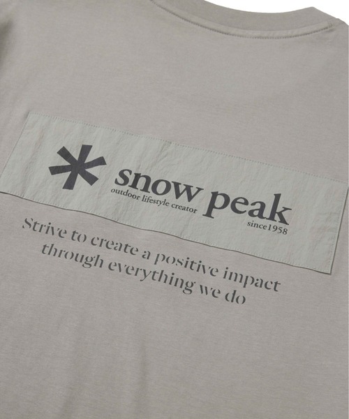 Snow Peak(スノーピーク)の「Aerocool W Patch Short Sleeve T(Tシャツ/カットソー・メンズ・ホワイト/ベージュ/ネイビー/イエロー/ブラック・M/L/XL/XXL)」の12枚目の写真