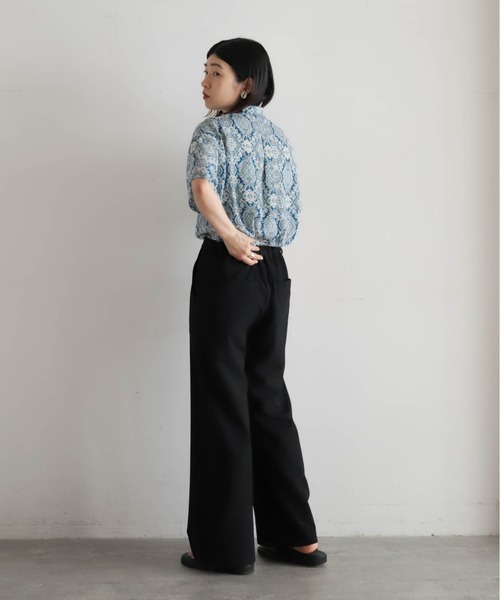 TRシアサッカー ワイドフレアパンツ | NOMBRE IMPAIR