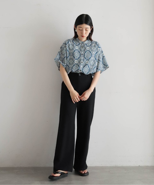 TRシアサッカー ワイドフレアパンツ | NOMBRE IMPAIR