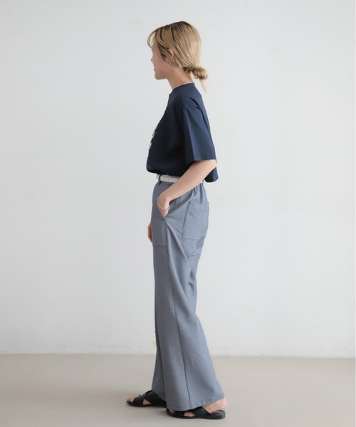 NOMBRE IMPAIR(ノンブルアンペール)の「TRシアサッカー ワイドフレアパンツ(その他パンツ・レディース・ブラック/ネイビー・SMALL/MEDIUM)」の21枚目の写真
