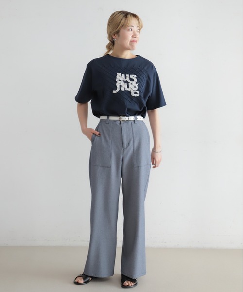 TRシアサッカー ワイドフレアパンツ | NOMBRE IMPAIR