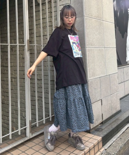 Candy Stripper(キャンディストリッパー)の「HOW CUTE YOU ARE BIG Tシャツ(Tシャツ/カットソー・レディース・ブラック/ライトブルー/オフホワイト・FREE)」の12枚目の写真