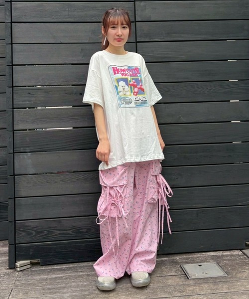 Candy Stripper(キャンディストリッパー)の「HOW CUTE YOU ARE BIG Tシャツ(Tシャツ/カットソー・レディース・ブラック/ライトブルー/オフホワイト・FREE)」の16枚目の写真