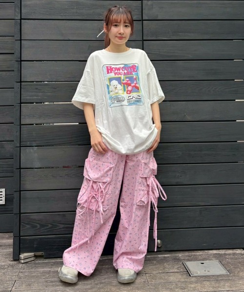 Candy Stripper(キャンディストリッパー)の「HOW CUTE YOU ARE BIG Tシャツ(Tシャツ/カットソー・レディース・ブラック/ライトブルー/オフホワイト・FREE)」の15枚目の写真