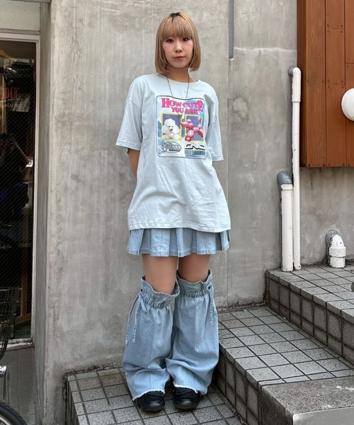 Candy Stripper(キャンディストリッパー)の「HOW CUTE YOU ARE BIG Tシャツ(Tシャツ/カットソー・レディース・ブラック/ライトブルー/オフホワイト・FREE)」の21枚目の写真