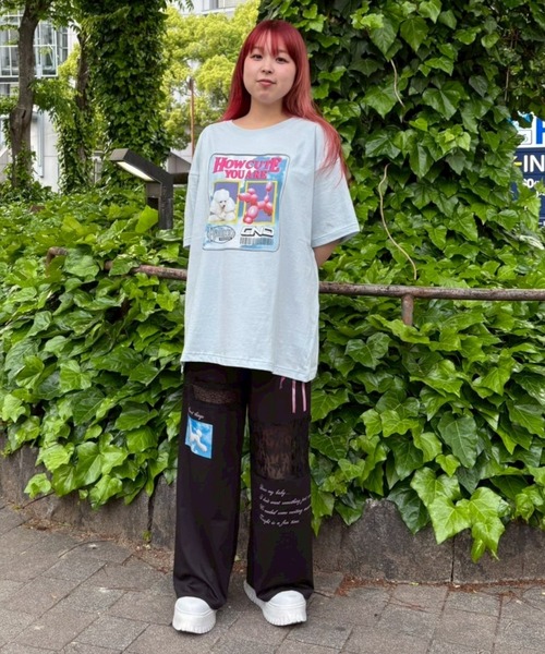 Candy Stripper(キャンディストリッパー)の「HOW CUTE YOU ARE BIG Tシャツ(Tシャツ/カットソー・レディース・ブラック/ライトブルー/オフホワイト・FREE)」の17枚目の写真